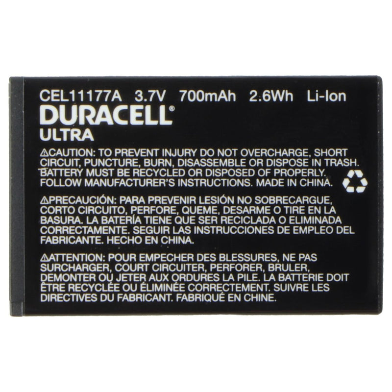 Duracell Ultra CEL11177A (3.7V/700mAh/2.6Wh) Li-Ion Battery - Duracell - Simple Cell Shop, Free shipping from Maryland!