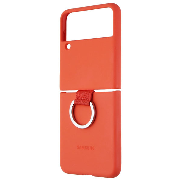 Samsung Silicone Protective Cover with Ring for Galaxy Z Flip3 5G - Coral - Samsung Electronics - Simple Cell Shop, Free shipping from Maryland!