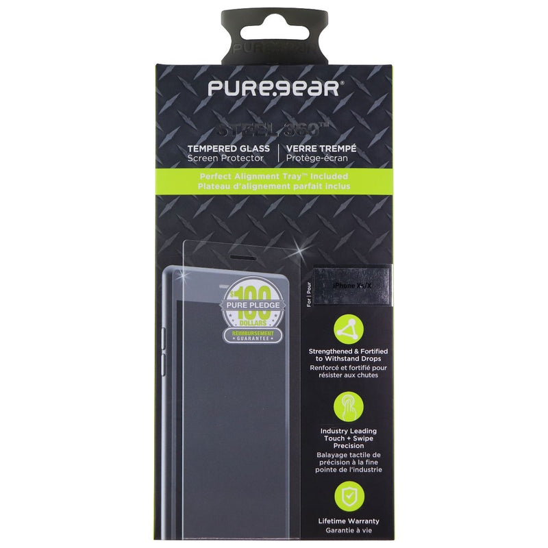 PureGear Steel 360 Tempered Glass for iPhone Xs / iPhone X / iPhone 11 Pro - PureGear - Simple Cell Shop, Free shipping from Maryland!