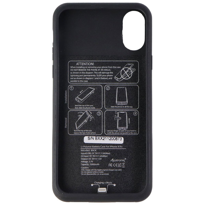 Alpatronix 5000mAh Rechargeable Battery Case for Apple iPhone Xs/X - Black - Unbranded - Simple Cell Shop, Free shipping from Maryland!