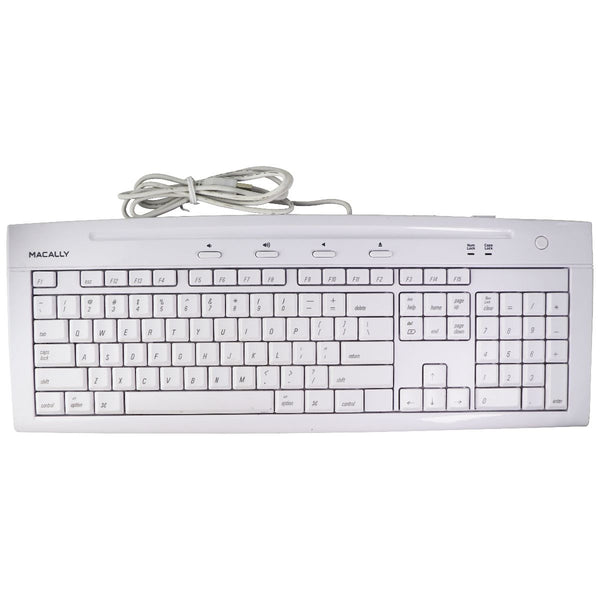 Macally USB 2.0 Universal Computer Keyboard - White (IKEY5)