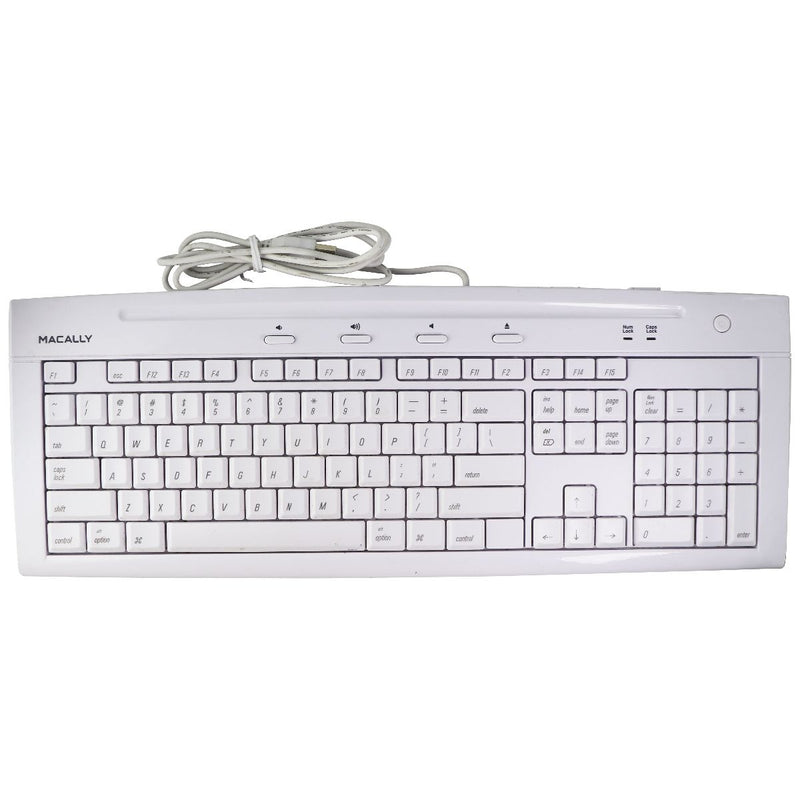 Macally USB 2.0 Universal Computer Keyboard - White (IKEY5)