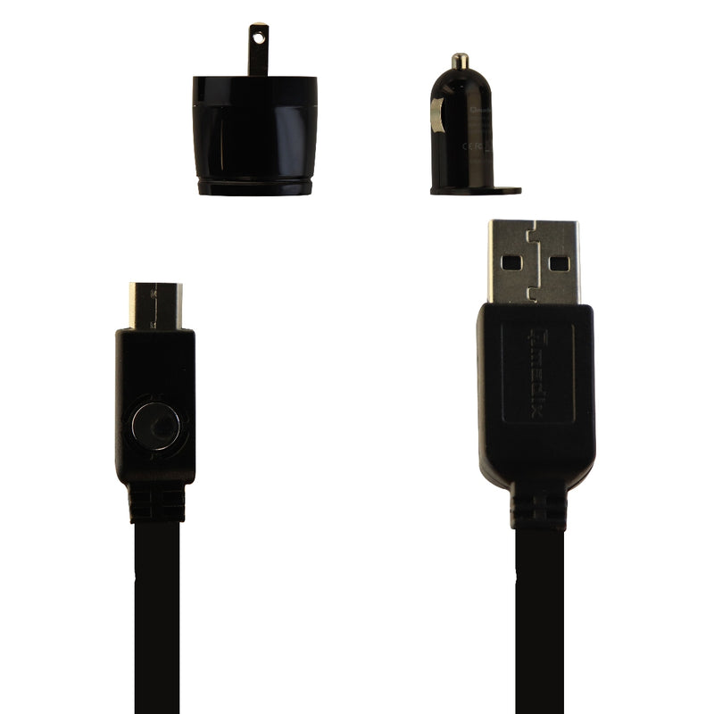 Qmadix 1A Car And Wall Adapters with 4Ft Micro-USB Cable Charging Kit - Black - Qmadix - Simple Cell Shop, Free shipping from Maryland!