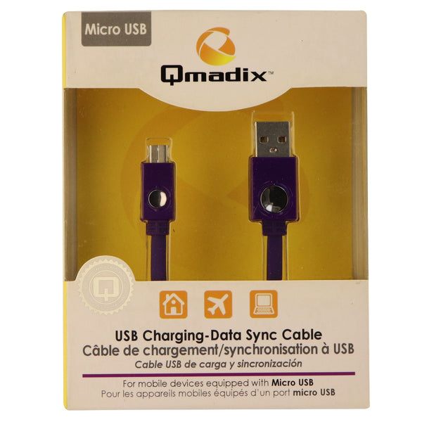Qmadix (USB4FT) 4Ft Charge and Sync Cable for Micro USB Devices - Purple - Qmadix - Simple Cell Shop, Free shipping from Maryland!