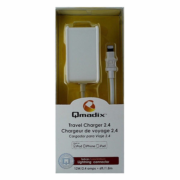 Qmadix 12W - 2.4A Wall Charger for iPhones - White - Qmadix - Simple Cell Shop, Free shipping from Maryland!