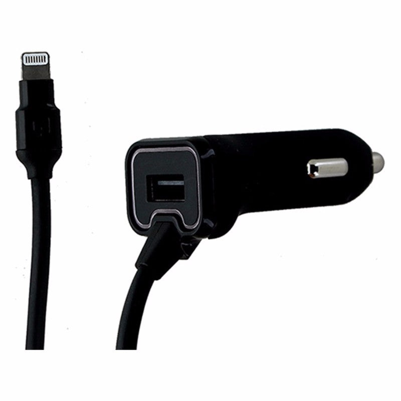 Qmadix 3.4 Amp Apple Car Charger with Extra USB Port for iPhones - Black - Qmadix - Simple Cell Shop, Free shipping from Maryland!