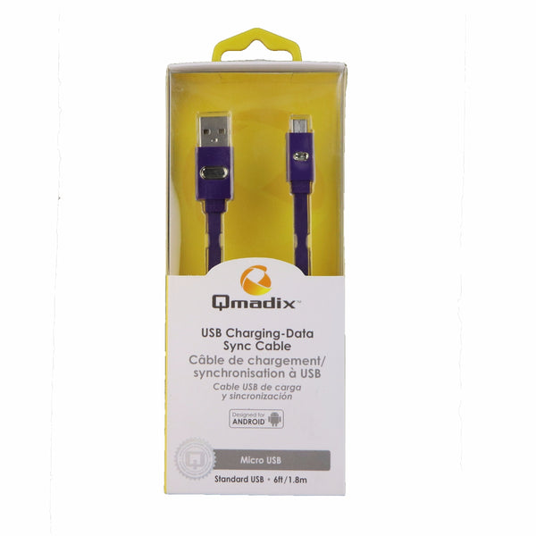 Qmadix (QM-USBMICROV2-PR) 6Ft Charging-Data Sync Cable for Micro USB Devices - P - Qmadix - Simple Cell Shop, Free shipping from Maryland!