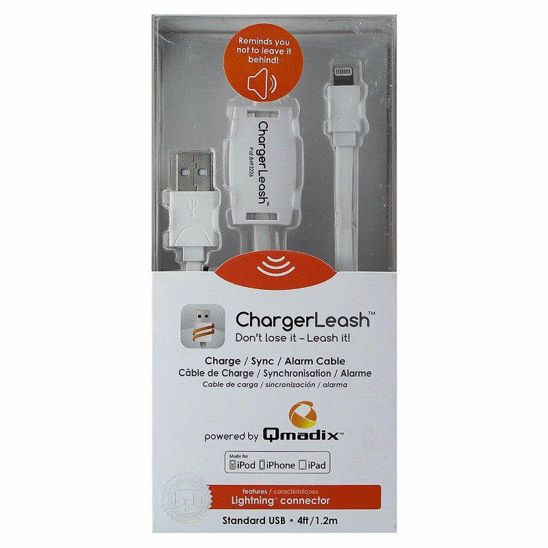 Qmadix (CLQ9PIN - 04) 4Ft Charge /Sync /Alarm Cable for iPhones - White - Qmadix - Simple Cell Shop, Free shipping from Maryland!