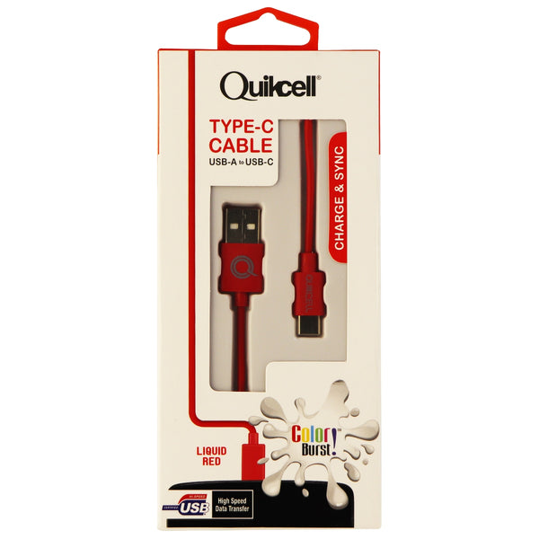 Quikcell (ALPHACOMM) 3.3Ft Charge & Sync Cable for USB-C Devices - Red - Quikcell - Simple Cell Shop, Free shipping from Maryland!
