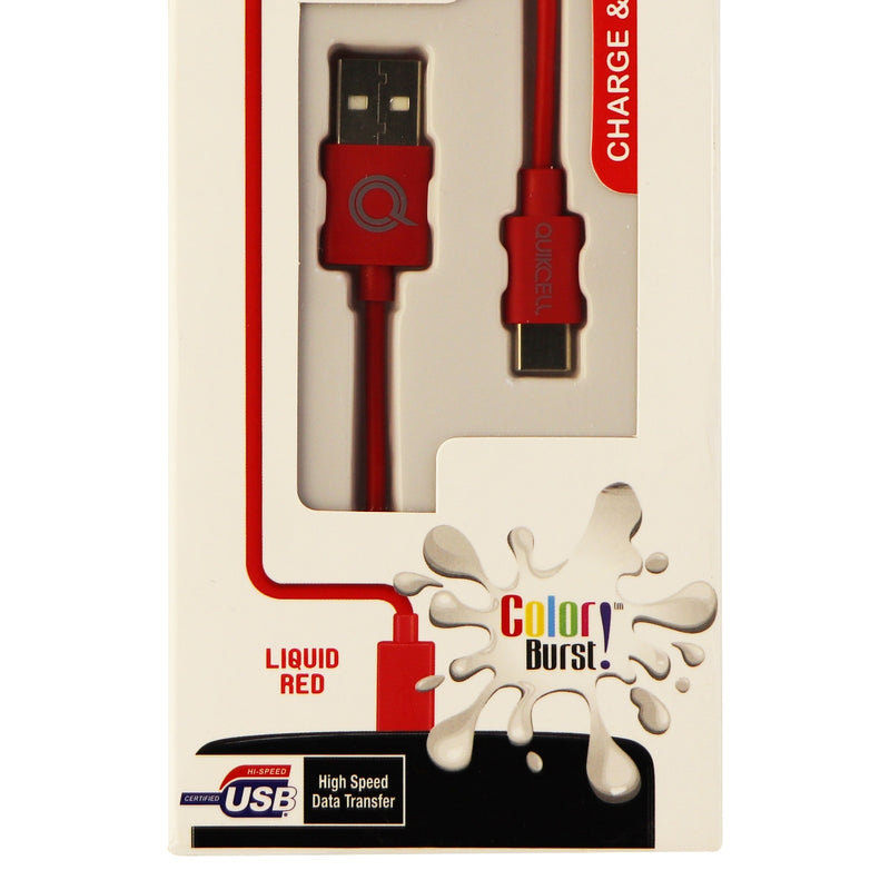 Quikcell (ALPHACOMM) 3.3Ft Charge & Sync Cable for USB-C Devices - Red - Quikcell - Simple Cell Shop, Free shipping from Maryland!