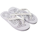 AEROPOSTALE Logo Flip-Flops - White / Logo (Size: US Large - 10/11) - Aeropostale - Simple Cell Shop, Free shipping from Maryland!