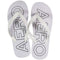 AEROPOSTALE Logo Flip-Flops - White / Logo (Size: US Large - 10/11) - Aeropostale - Simple Cell Shop, Free shipping from Maryland!