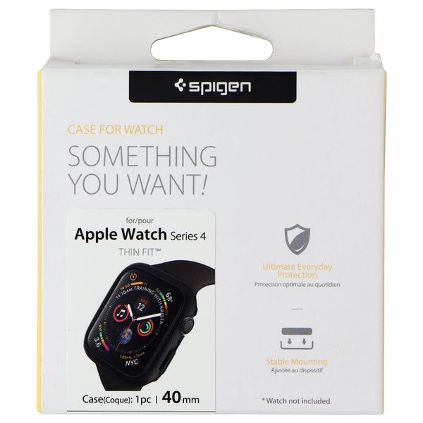 Spigen Thin Fit Series Case for Apple Watch Series 6/5/4 & SE2/SE (40mm) - Black - Spigen - Simple Cell Shop, Free shipping from Maryland!