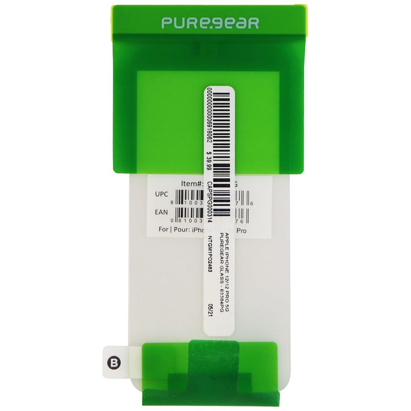 PureGear Tempered Glass Screen for iPhone 12 & iPhone 12 Pro - Clear - PureGear - Simple Cell Shop, Free shipping from Maryland!