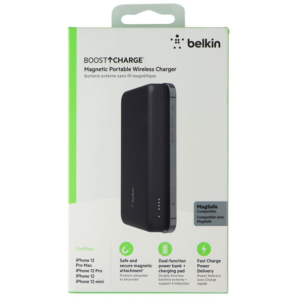 Belkin BoostCharge Magnetic 10K mAh Power Bank for MagSafe - Black - Belkin - Simple Cell Shop, Free shipping from Maryland!