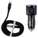 NEM (3.1-Amp) Dual USB Car Charger for iPhones - Black - NEM - Simple Cell Shop, Free shipping from Maryland!