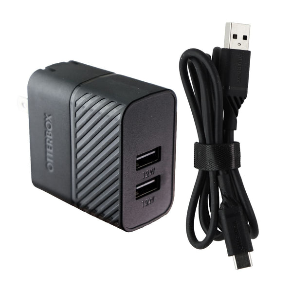 OtterBox Wall Charging Kit with 24W Adapter and 3.3-Ft (USB-C) Cable - Black - OtterBox - Simple Cell Shop, Free shipping from Maryland!