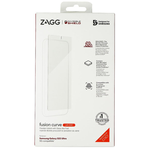 ZAGG InvisibleShield Fusion Curve with D3O for Samsung Galaxy S22 Ultra - Clear - Zagg - Simple Cell Shop, Free shipping from Maryland!