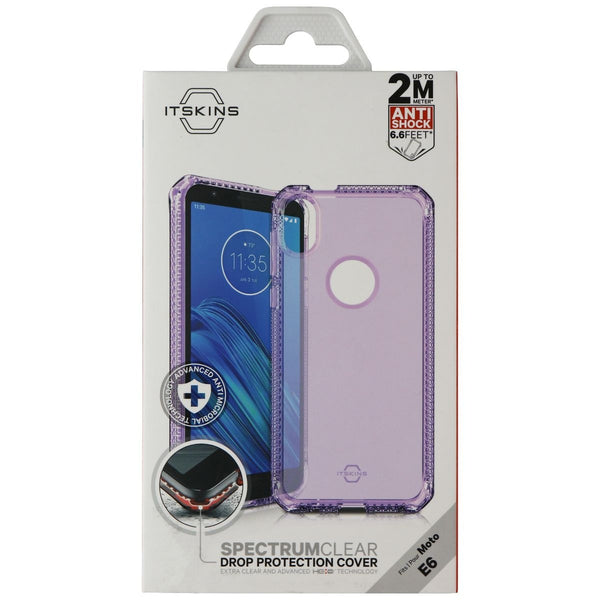 ITSKINS Spectrum Clear Protective Phone Case for Motorola Moto E6 - Light Purple - ITSKINS - Simple Cell Shop, Free shipping from Maryland!