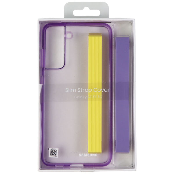 Samsung Slim Strap Cover Case for Galaxy S21 FE (5G) - Clear/Lavender/Yellow - Samsung - Simple Cell Shop, Free shipping from Maryland!