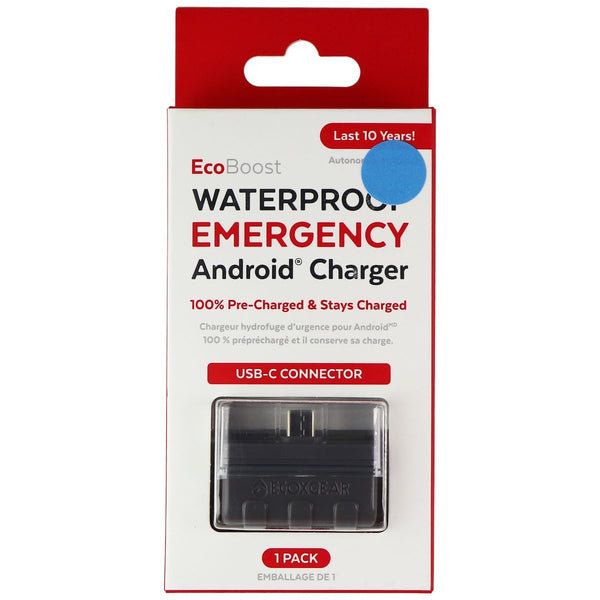 EcoBoost 1500mAh Waterproof Emergency USB-C Android Charger Pack - Gray - ECOXGEAR - Simple Cell Shop, Free shipping from Maryland!