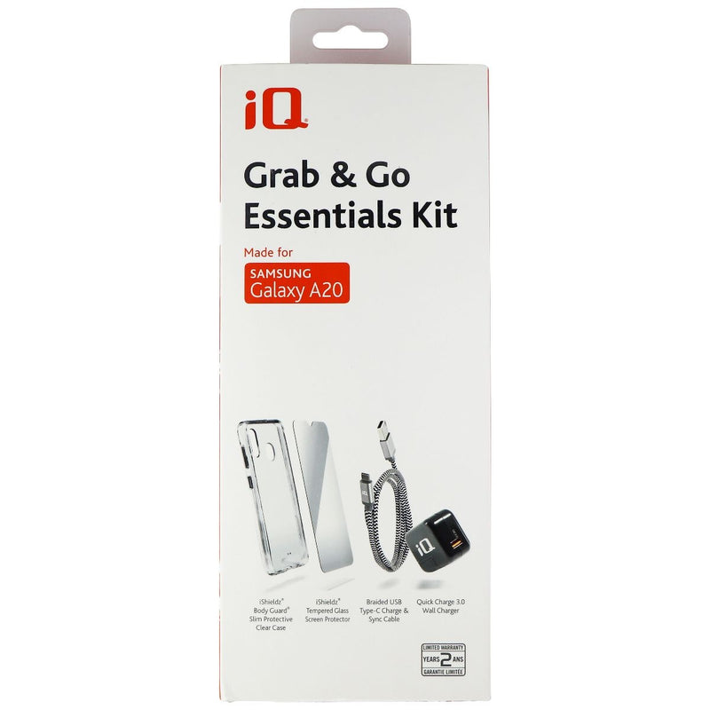 iQ Grab & Go Essentials Charger and Case Kit for Samsung Galaxy A20 - Clear - iQ - Simple Cell Shop, Free shipping from Maryland!