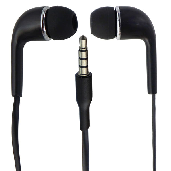 Basic 3.5mm Wired Earbud Headset with In-Line Microphone - Black - Unbranded - Simple Cell Shop, Free shipping from Maryland!