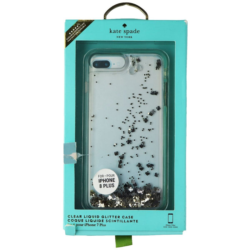 Kate Spade Liquid Glitter Case for iPhone 8 Plus/7 Plus - Silver/Gold Spades