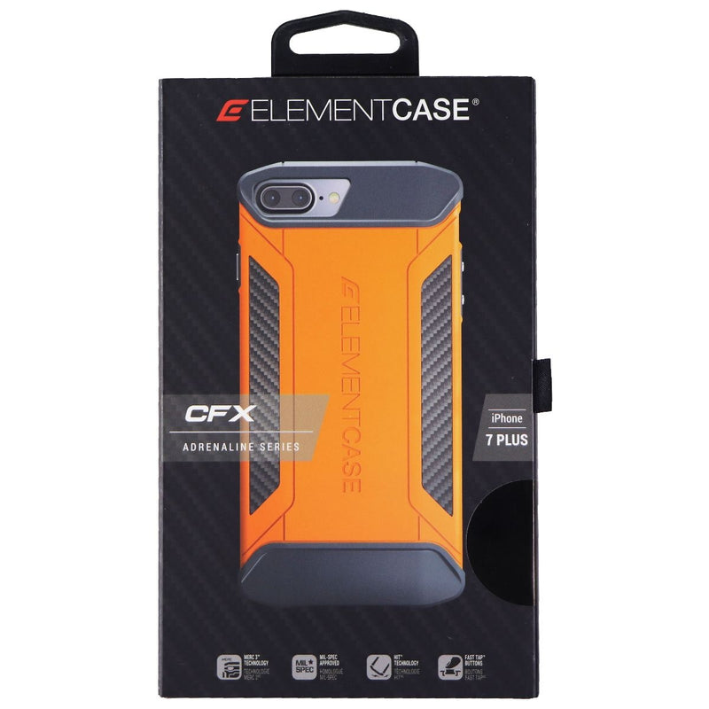 Element Case CFX Adrenaline Case for iPhone 8 Plus / 7 Plus - Orange - Element Case - Simple Cell Shop, Free shipping from Maryland!