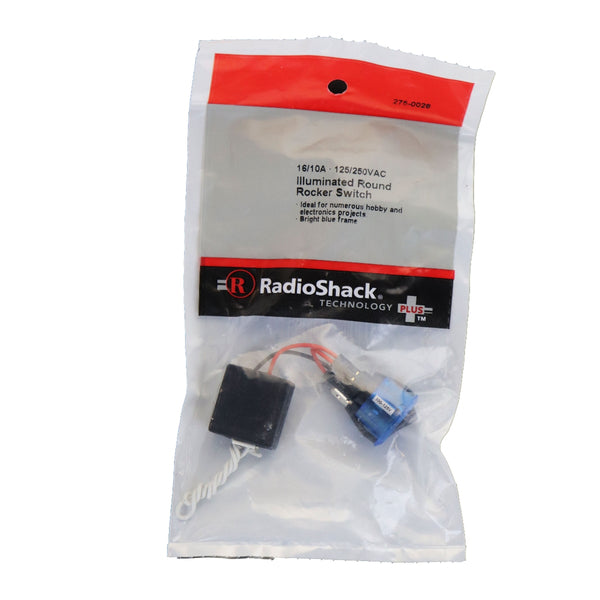 SPST 125/250VAC 16/10A Illuminated Round Rocker Switch - RadioShack - Simple Cell Shop, Free shipping from Maryland!