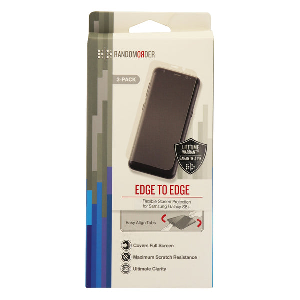 Random Order Edge to Edge Screen Protector for Galaxy S8+ - Clear 3 Pack - Random Order - Simple Cell Shop, Free shipping from Maryland!