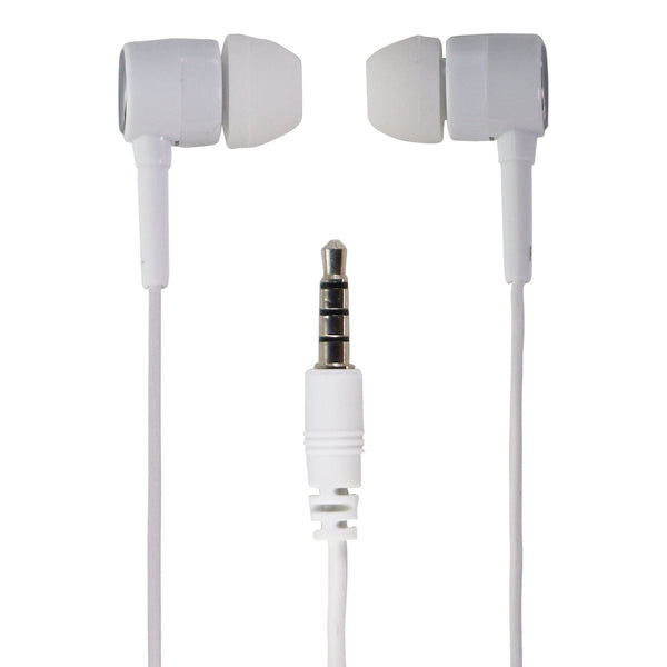 BLU 3.5mm Wired Earbud Headset with In-Line Mic - White - BLU - Simple Cell Shop, Free shipping from Maryland!