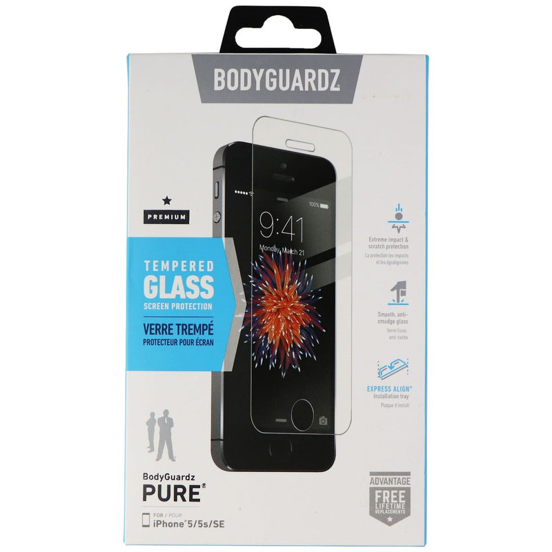 BodyGuardz Pure Tempered Glass Screen Protector for iPhone 5/5s/SE 1st Gen - BODYGUARDZ - Simple Cell Shop, Free shipping from Maryland!