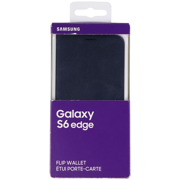 Samsung Official Flip Wallet Case for Galaxy S6 Edge - Dark Blue/Black Fabric - Samsung - Simple Cell Shop, Free shipping from Maryland!