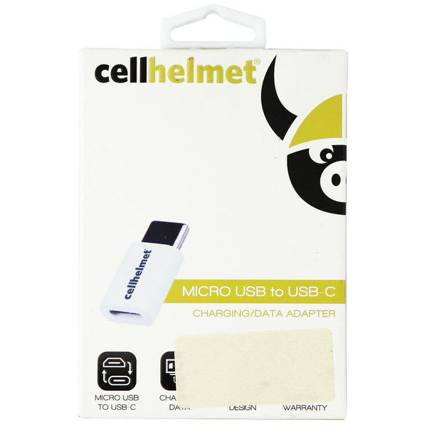 CellHelmet MicroUSB to USB-C Charging/Data Adapter - White - CellHelmet - Simple Cell Shop, Free shipping from Maryland!