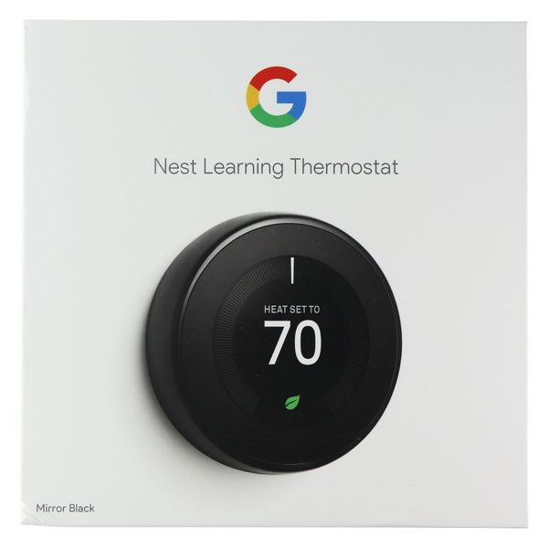 Google Nest Learning Thermostat - 3rd Gen - Works with Alexa - Mirror Black - Google - Simple Cell Shop, Free shipping from Maryland!