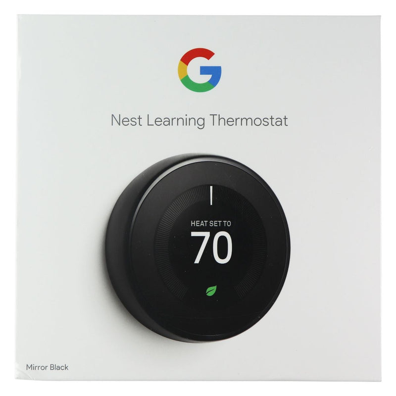 Google Nest Learning Thermostat - 3rd Gen - Works with Alexa - Mirror Black - Google - Simple Cell Shop, Free shipping from Maryland!