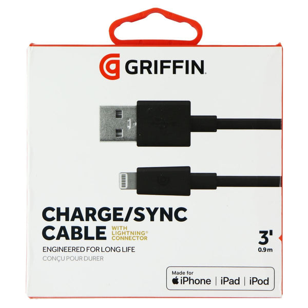 Griffin USB to Lighting Cable - Syncs iPad, iPod, or iPhone - 3 Feet, Black - Griffin - Simple Cell Shop, Free shipping from Maryland!