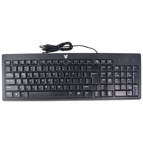 V7 Wired USB Full Size Keyboard for Windows PC & More - Black (KC0A1) - V7 - Simple Cell Shop, Free shipping from Maryland!