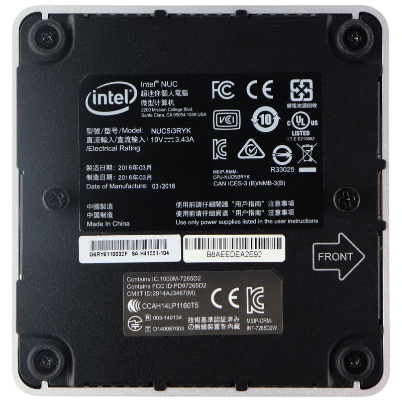 Intel NUC Mini-Desktop Computer (NUC5i3RYK) - Core i3 5th Gen / 8GB RAM / 120GB - Intel - Simple Cell Shop, Free shipping from Maryland!