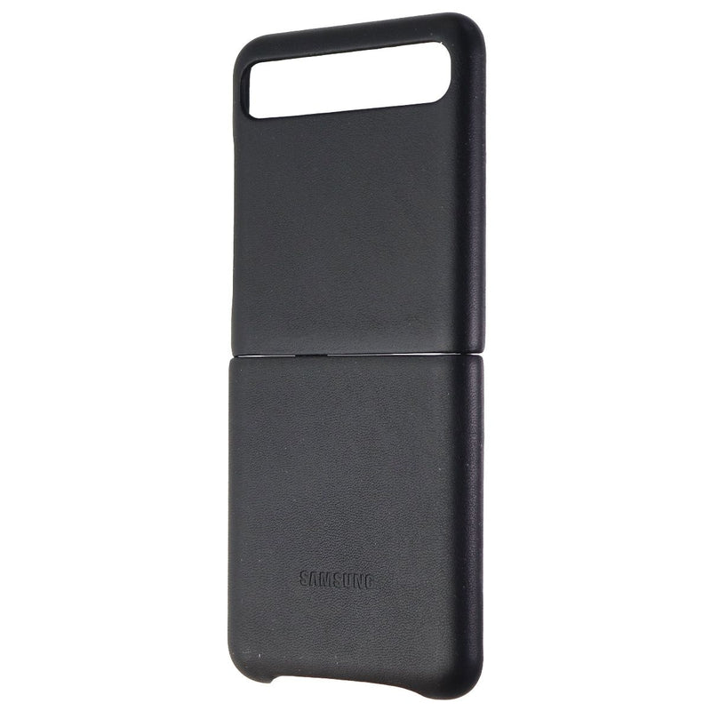 Samsung Leather Cover Case for Galaxy Z Flip - Black (EF-VF700LBEGUS) - Samsung - Simple Cell Shop, Free shipping from Maryland!