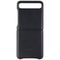 Samsung Leather Cover Case for Galaxy Z Flip - Black (EF-VF700LBEGUS) - Samsung - Simple Cell Shop, Free shipping from Maryland!