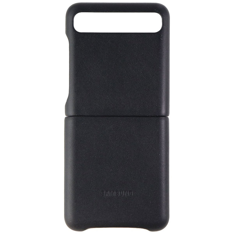 Samsung Leather Cover Case for Galaxy Z Flip - Black (EF-VF700LBEGUS) - Samsung - Simple Cell Shop, Free shipping from Maryland!