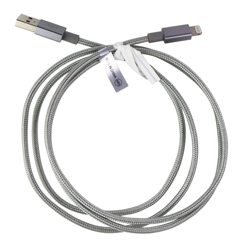 PureGear Braided MFI USB-A Metallic Charge-Sync Cable 4Ft - Silver - PureGear - Simple Cell Shop, Free shipping from Maryland!