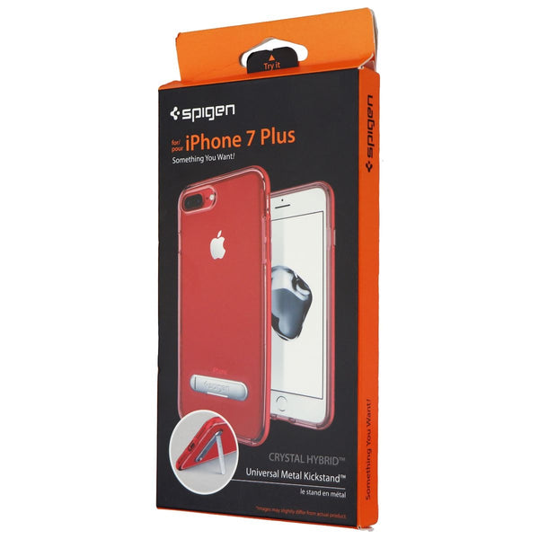Spigen Crystal Hybrid Case for Apple iPhone 8 Plus / 7 Plus  - Clear / Dante Red - Spigen - Simple Cell Shop, Free shipping from Maryland!