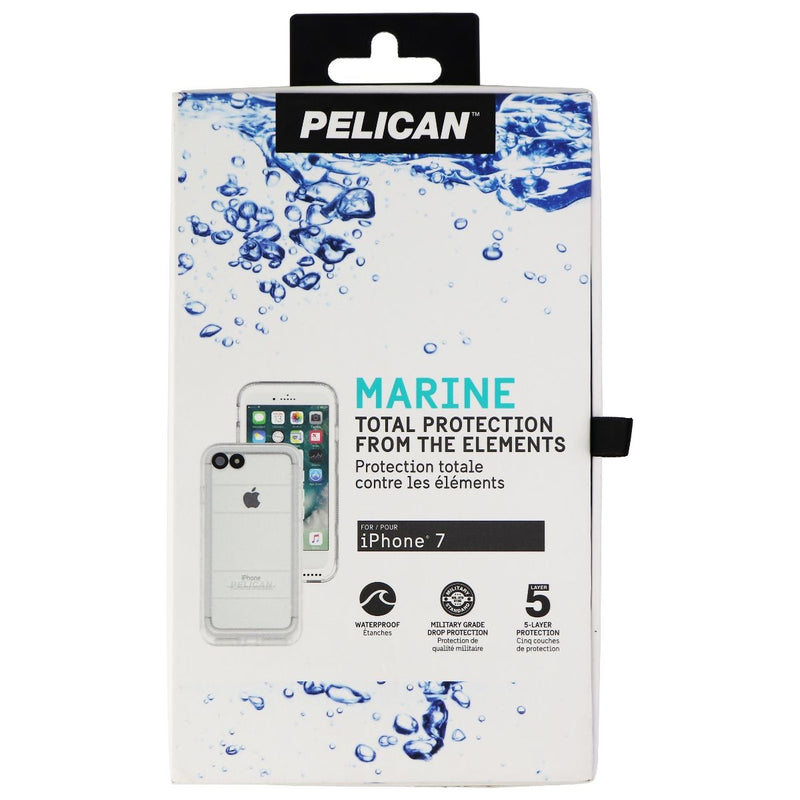 Pelican Marine Series Waterproof Case for Apple iPhone 7 - Clear / Frost