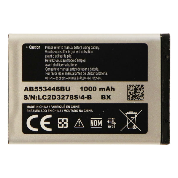 Samsung OEM Li-ion 1000mAh Battery AB553446BU 3.7V for C3300 B2100 C5212 - Samsung - Simple Cell Shop, Free shipping from Maryland!