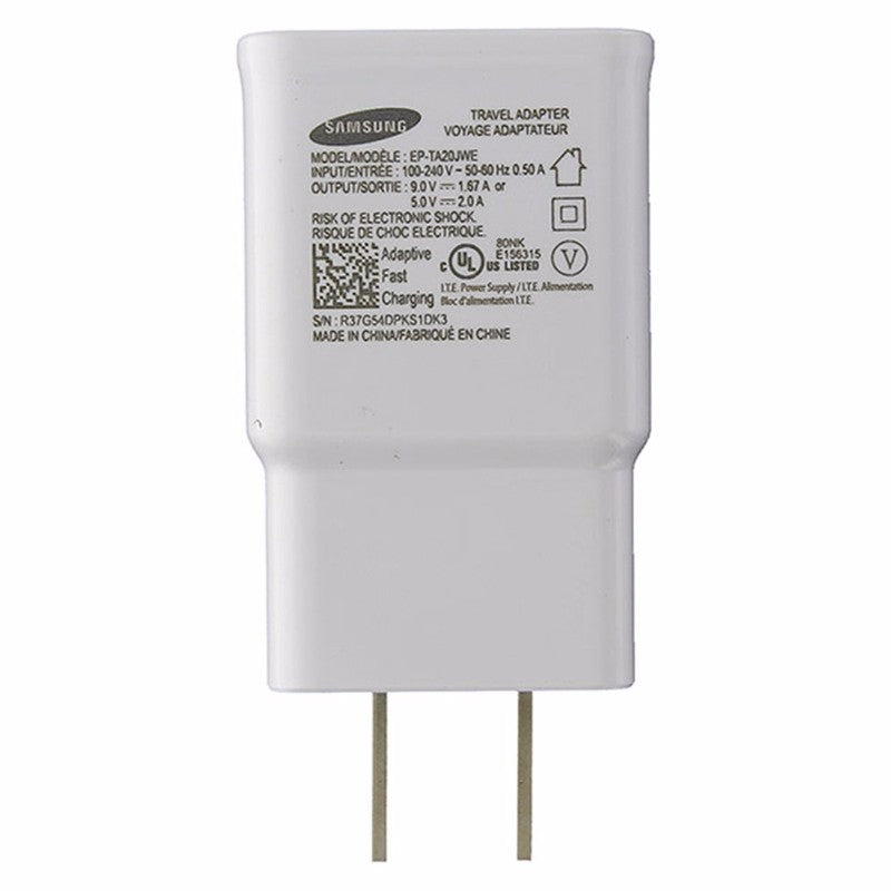 Samsung (EP-TA20JWE) Fast Charger & Cable for Micro USB Devices - White - Samsung - Simple Cell Shop, Free shipping from Maryland!