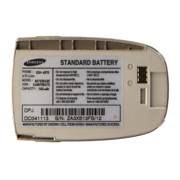 Samsung OEM Standard 1100mAh Li-ion Battery BST235ASE 3.7V for Samsung A670 - Samsung - Simple Cell Shop, Free shipping from Maryland!