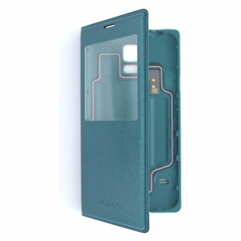 S-View Flip Cover Folio Case for Samsung Galaxy S5 - Green - Samsung - Simple Cell Shop, Free shipping from Maryland!
